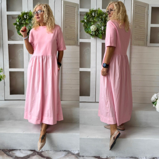 ŠATY RŮŽOVÉ   LUX MAXI