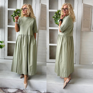 ŠATY KHAKI LUX MAXI