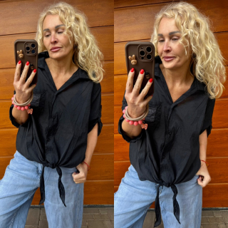 BAVLNĚNÁ KOŠILE ČERNÁ