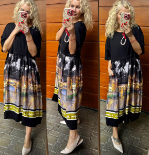 ŠATY LUX ČERNÉ  BÁRA