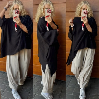 ČERNÁ TUNIKA-TOP  LENA