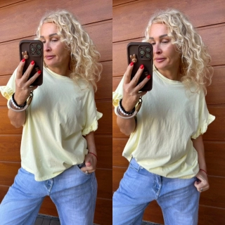 BAVLNĚNÉ TRIKO TINA ŽLUTÉ