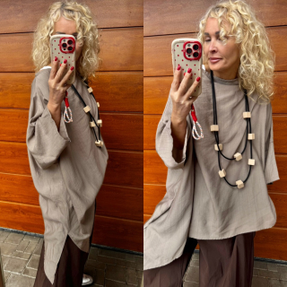 BÉŽOVÁ TUNIKA-TOP  LENA