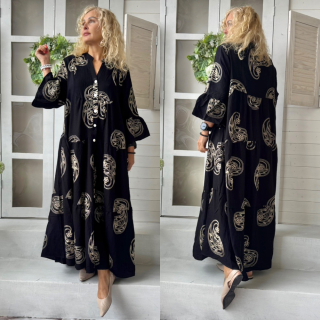 ŠATY MAXI ČERNÉ ROMANTIK