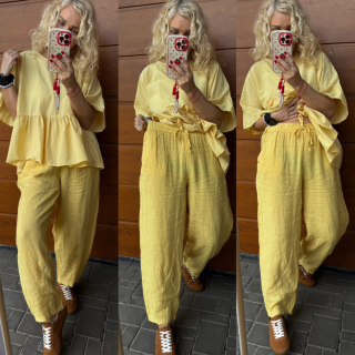 LNĚNÉ KALHOTY HOŘČICE 