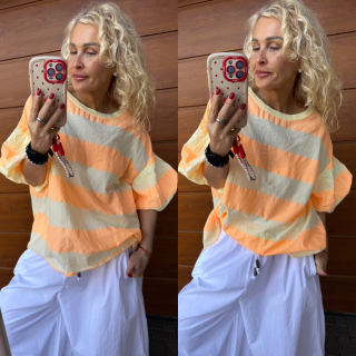 BAVLNĚNÉ TRIKO LINDA PRUHOVANÉ