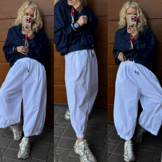 BÍLÉ KALHOTY 7/8 DÉLKA 