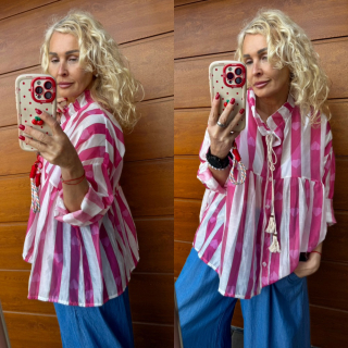 HALENKA TOP LUX FUCHSIE SRDCE