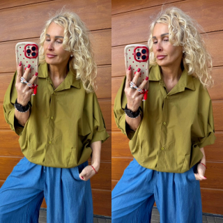 KOŠILE KHAKI OVERSIZE 