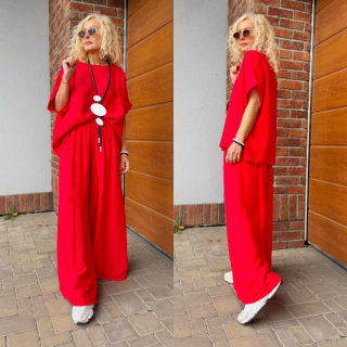 KOMPLET OVERSIZE BEATA ČERVENÝ