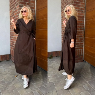 ZAVAZOVACÍ ŠATY TANJA ČOKOLÁDOVÉ