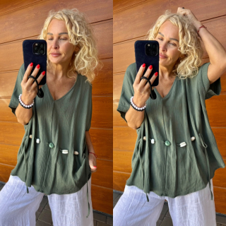 TOP HALENKA S KAMÍNKY KHAKI
