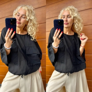 HALENKA TOP LARISA ČERNÁ