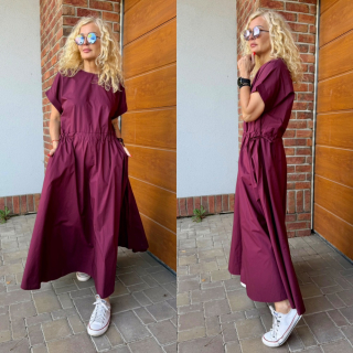 ŠATY VANESA BURGUNDSKÉ