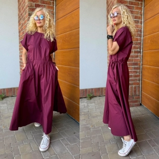 ŠATY VANESA BURGUNDSKÉ
