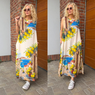 ŠATY OVERSIZE ŽLUTÉ LEMON