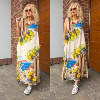 ŠATY OVERSIZE ŽLUTÉ LEMON