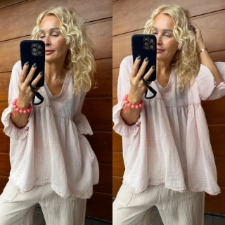 HALENKA TOP BARVA  PUDR 