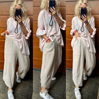 MUŠELÍNOVÉ BAGGY JANA BÉŽOVÉ