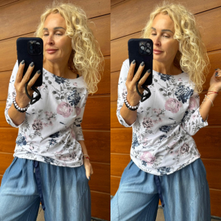 TRIKO KLASIK  KVĚT  - 3/4  rukáv M/L