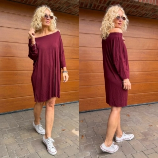 TRIKO OVERSIZE  VÍNOVÉ M,L,XL