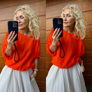 TOP -HALENKA  SUMMER -barva korál