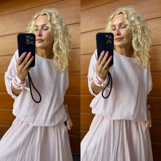 TOP -HALENKA  SUMMER -barva pudr