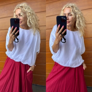 TOP -HALENKA  SUMMER -barva bílá