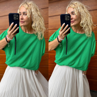 TOP -HALENKA  SUMMER -barva zelená