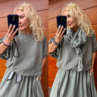 TOP -HALENKA  SUMMER -barva khaki