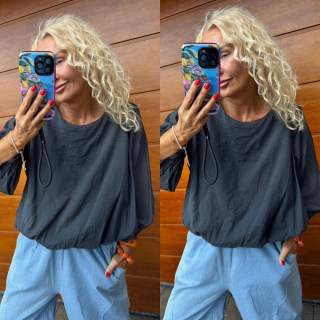 TOP - HALENKA  - antracit šedá 