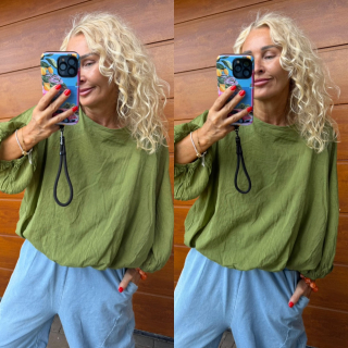 TOP - HALENKA  - hráškově zelená
