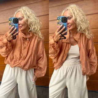 LUX BUNDA NA ZIP- KAŠTANOVÁ