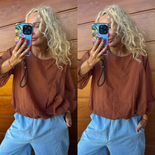 TOP - HALENKA  - CAMEL 