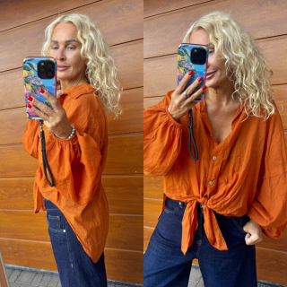 KOŠILE OVERSIZE -KAŠTANOVÁ
