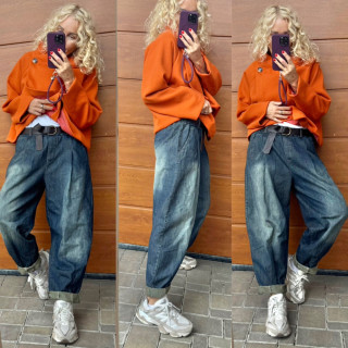 RIFLOVÉ BAGGY S PÁSEK S/M