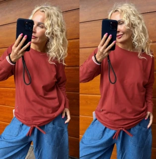 MIKINA JANE - KAŠTANOVÁ  L/XL