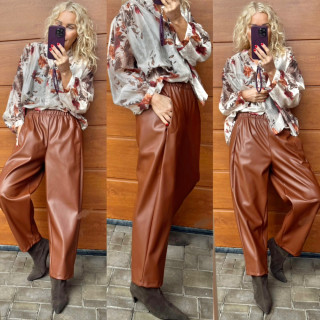 KOŽENKOVÉ KALHOTY CAMEL
